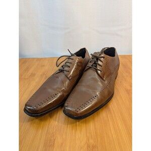 Stacy Adams Men's Oxford Dress Shoes Size 8.5M Brown Leather Lace-Up (Q03)